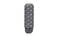 GOYARD Churchill Canvas With Calfskin Dog's Teeth Cigar Box Accessories Unisex Gray