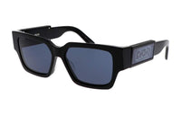 DIOR Acetate Irregular Shape Sunglasses Unisex Black