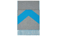 HERMES Knit Scarves Women's Blue Gray