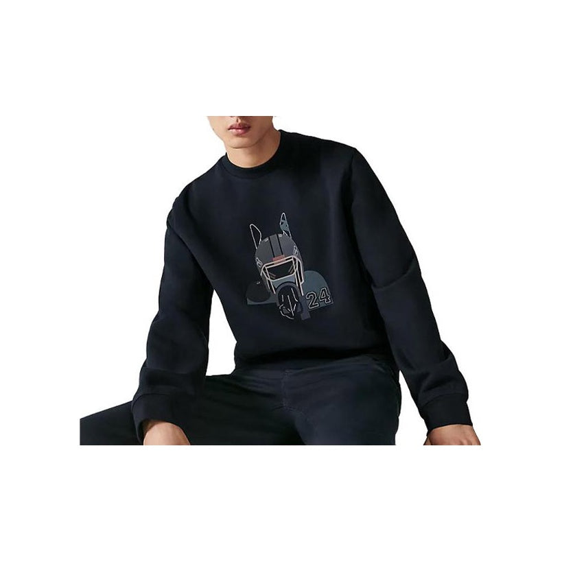 HERMES FW23 Sweatshirt Men's Marine Blue
