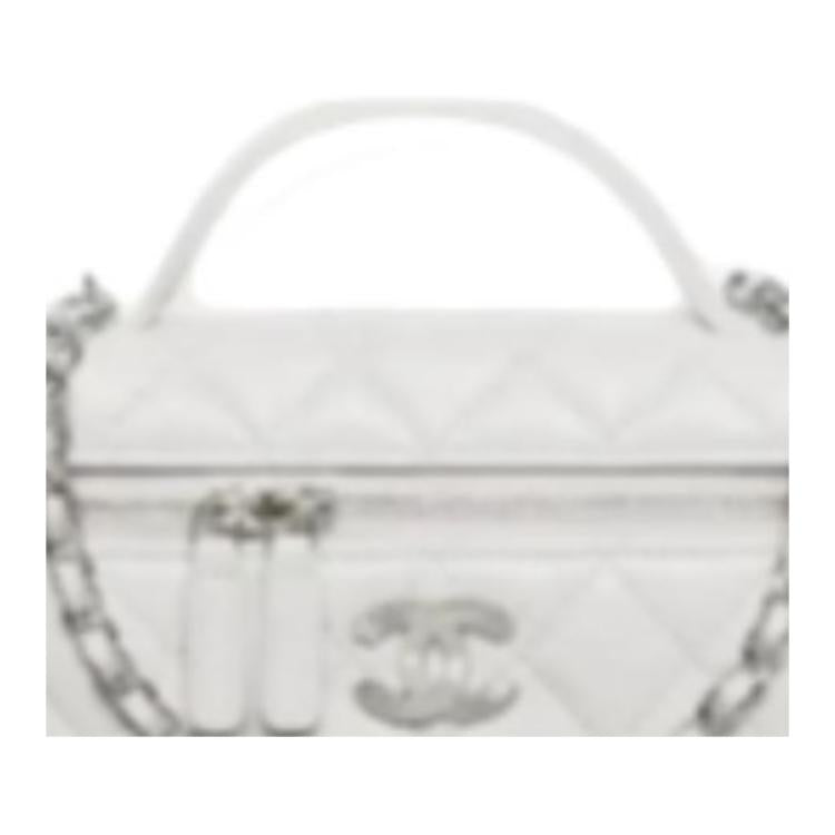 CHANEL Calfskin Shoulder Bag, Crossbody Bag, Handbag Women's Gray