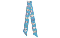 HERMES Silk Scarves Women's Blue