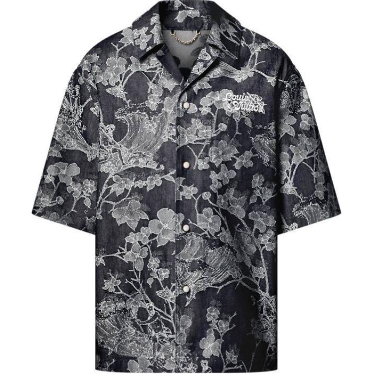 LOUIS VUITTON Short-Sleeved Denim Shirt