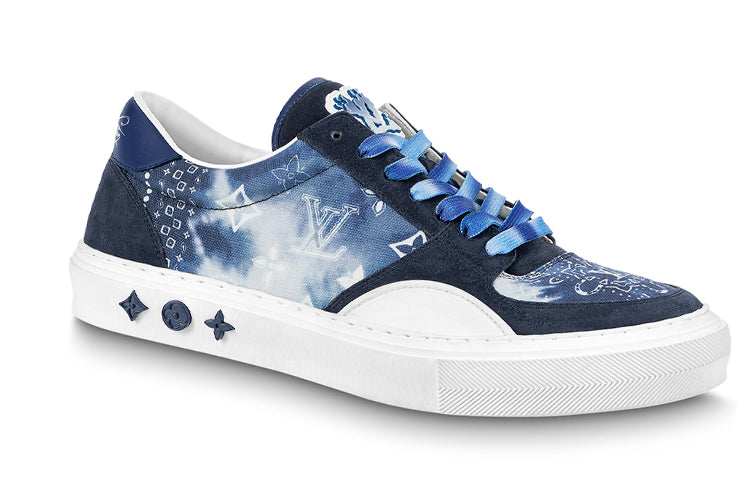 LOUIS VUITTON Ollie Sneakers 'Blue Tie Dye Style Monogram'