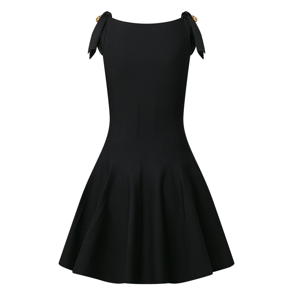 LOUIS VUITTON Button Detail Cocktail Dress