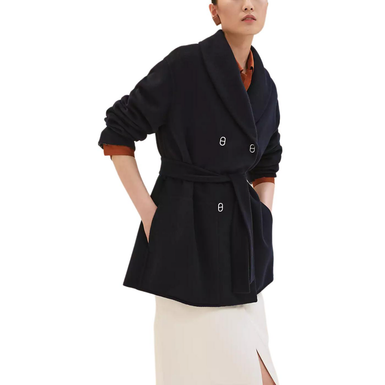 HERMES Chaine D'Ancre Coats Women's Blue