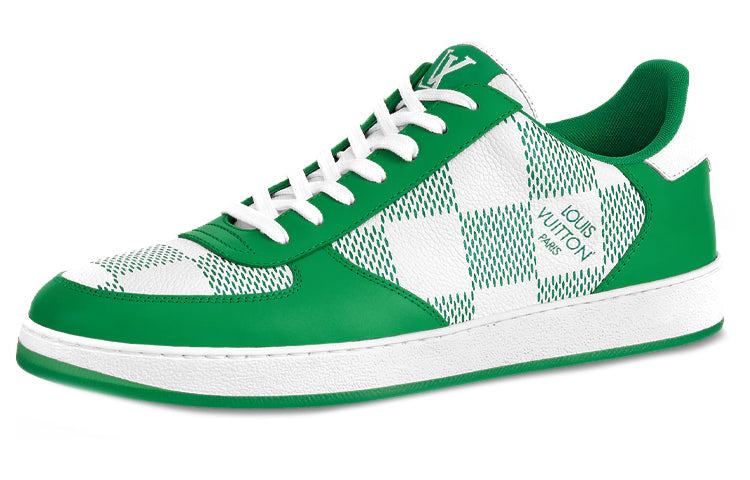 LOUIS VUITTON Lv Rivoli Sneakers 'Green With Plaid'