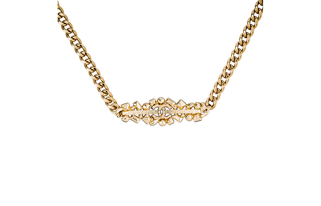 CHANEL Necklaces Women's Gold