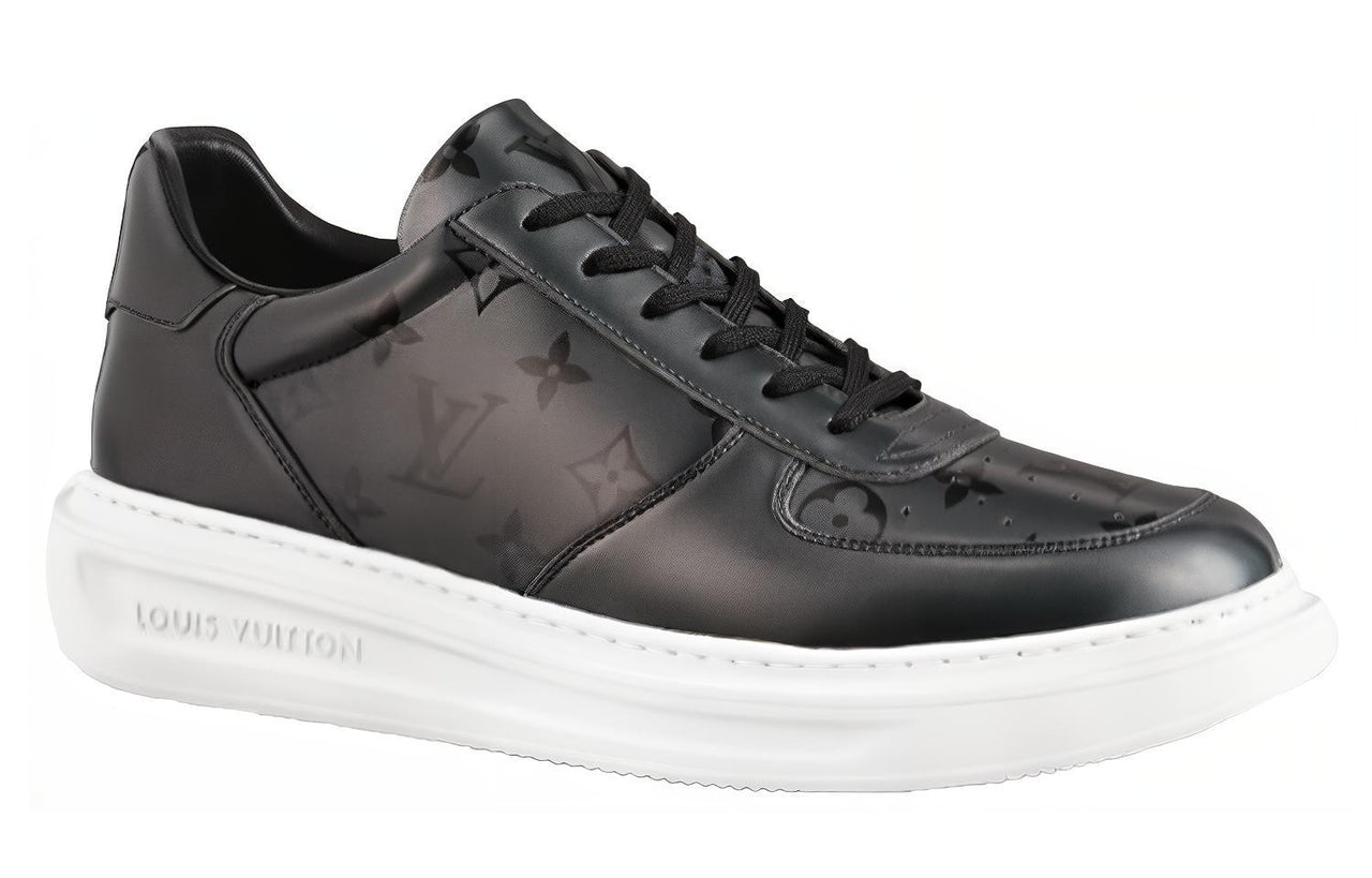 LOUIS VUITTON Beverly Hills Stylish Skateboarding Shoes Men's Black