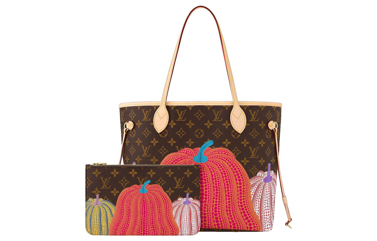 LOUIS VUITTON LV X YK Neverfull MM Pumpkin Print