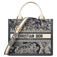 DIOR BookTote Calfskin Tote Bag, Shopping Bag, Handbag Trumpets Women's Black