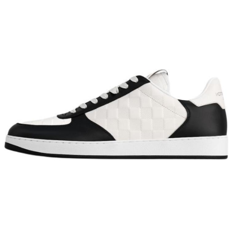LOUIS VUITTON Rivoli Low-Top Skateboard Shoes Men's Black White