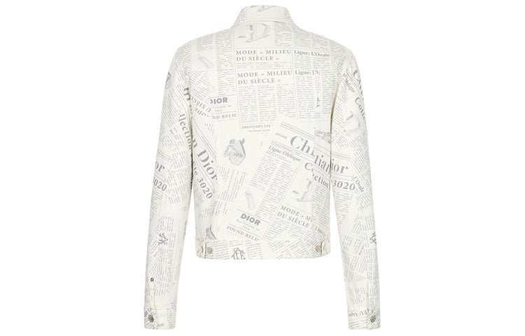 DIOR Arsham Newspaper Denim Jacket