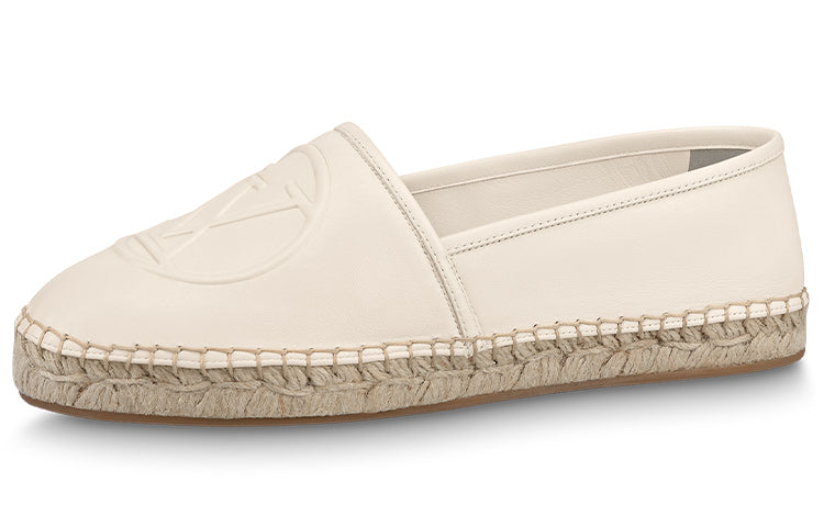 LOUIS VUITTON Starboard Flat Espadrille Shoes 'Beige With Logo' Women's