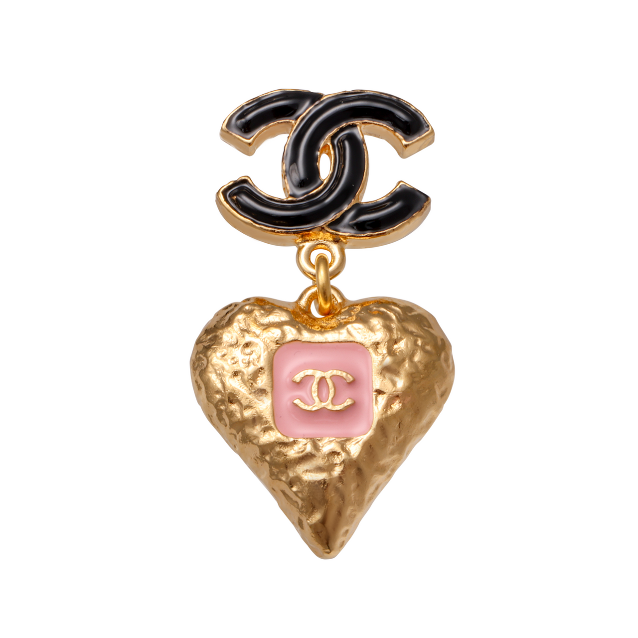 CHANEL Metal Earrings Women's Gold
