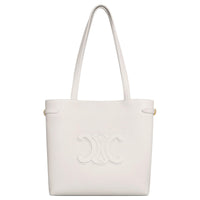 CELINE Cabas Suede Calfskin Tote Bag, Shopping Bag, Shoulder Bag, Handbag Medium Size Women's Beige