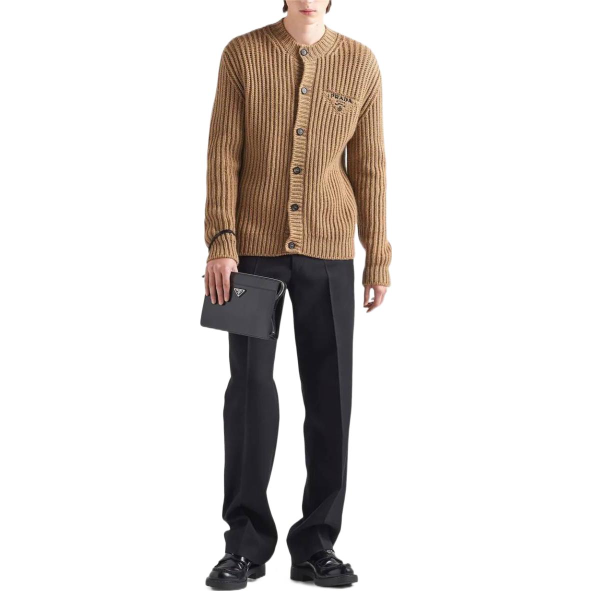PRADA Sweaters Men Brown