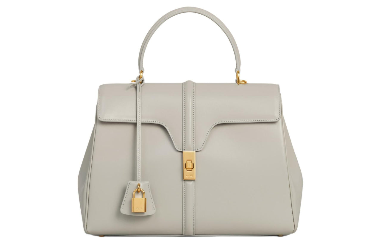 CELINE Satin Calfskin Shoulder Bag, Crossbody Bag, Handbag Women's Colored Sunstone