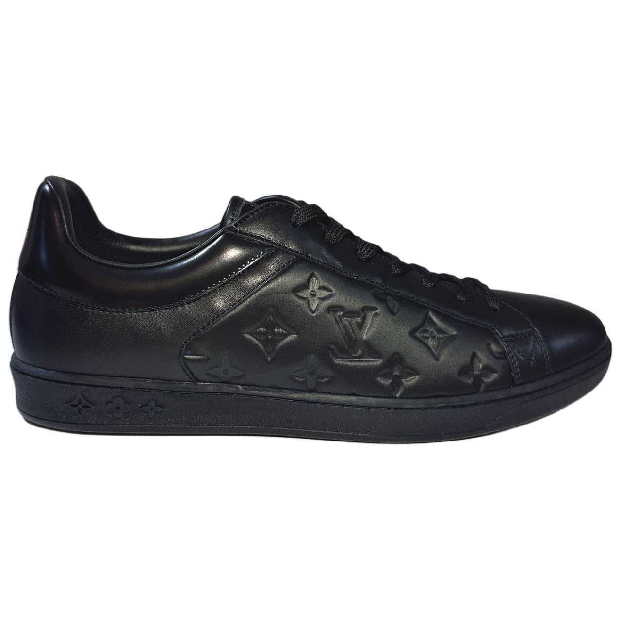 LOUIS VUITTON Low Top Skateboard Shoes Men's Black