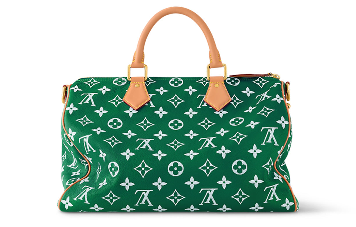 LOUIS VUITTON Speedy P9 Bandoulière 40 Monogram Leather Green