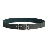 HERMES Double-Sided Design Pin Buckle Nylon Palladium-Plated Belt Men's Gray Width: 3.2CM