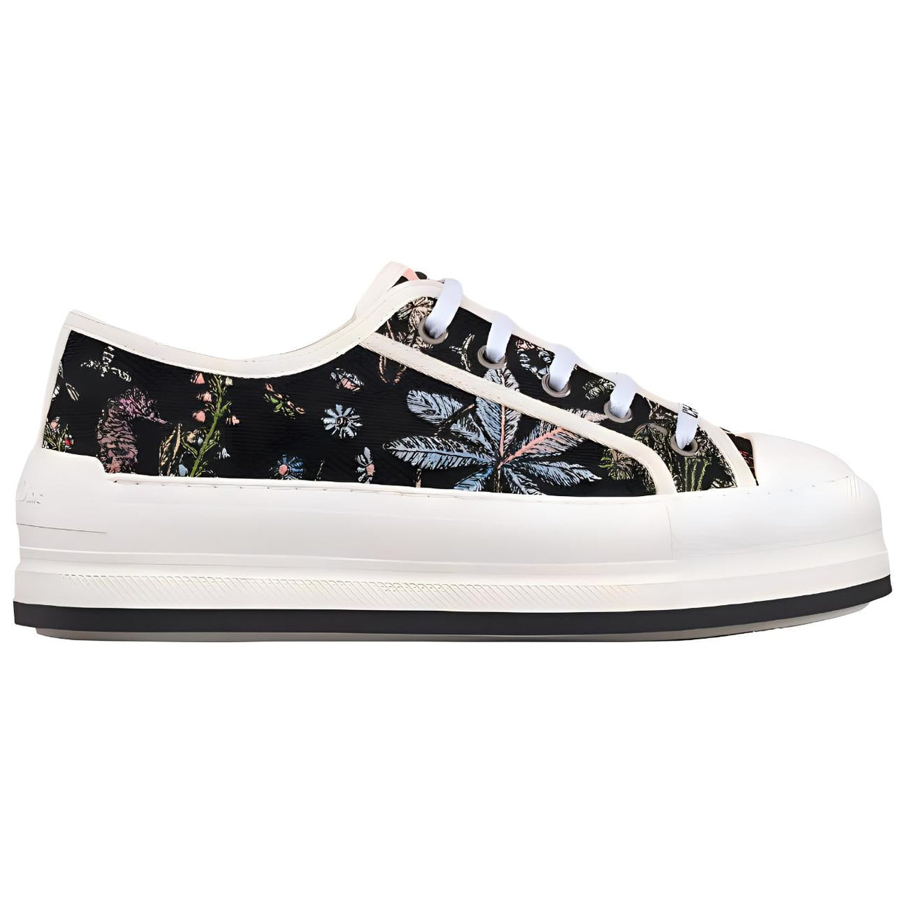 DIOR Walk'n'Dior Platform Shoes Low Top Skateboard Shoes Women's Black