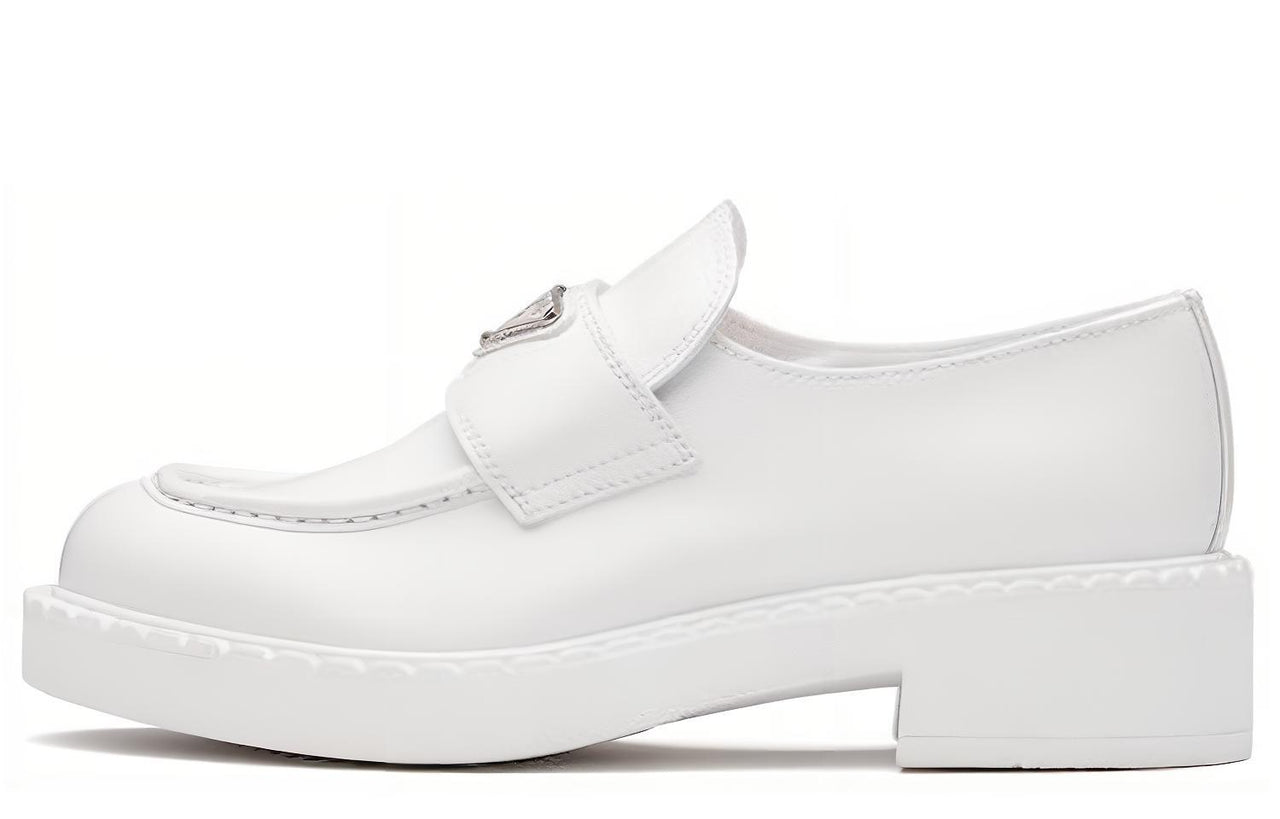 PRADA Leather Loafers 'White' Women's