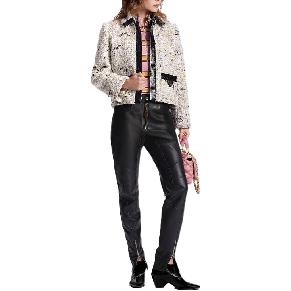 LOUIS VUITTON Bouclette Tweed Boxy Jacket