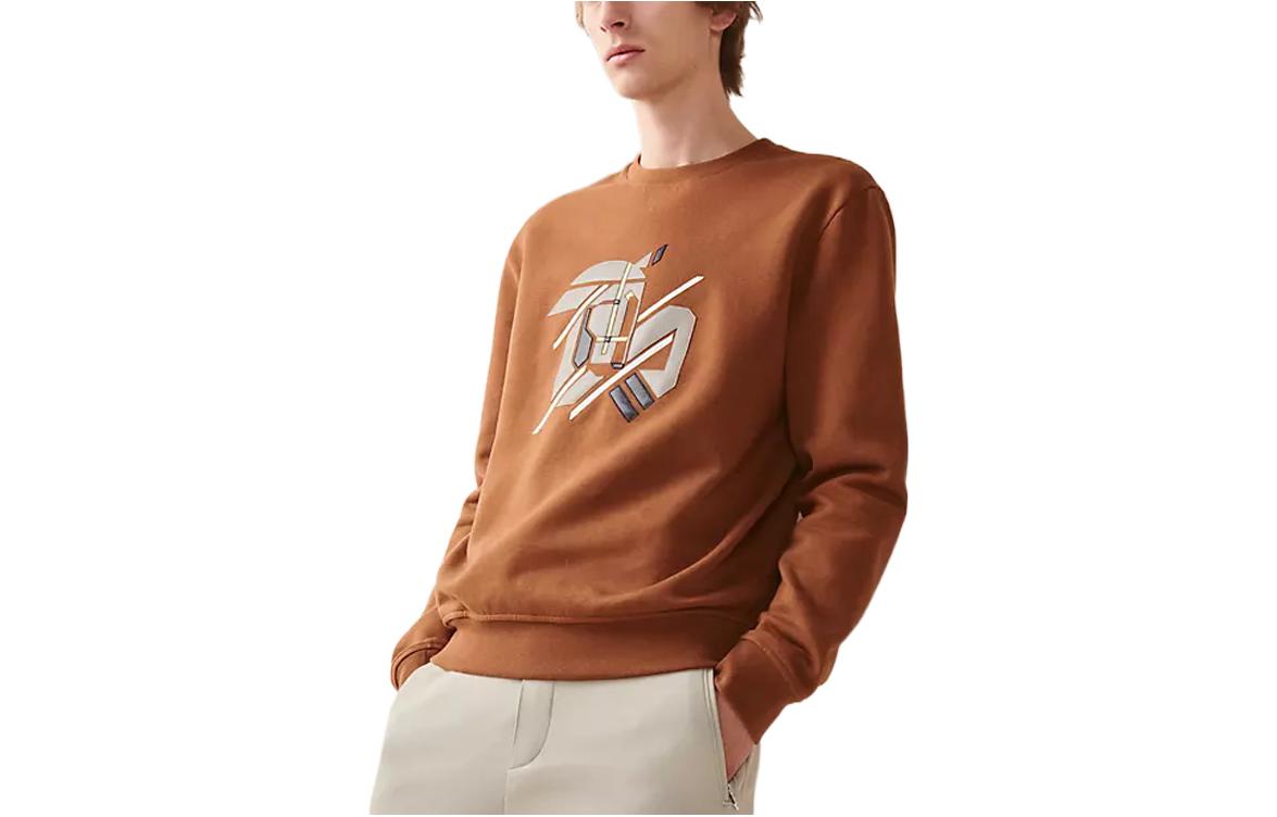 HERMES Sweatshirts Men Brown