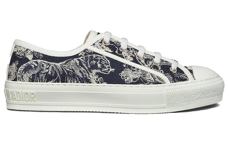 DIOR Walk'n'Dior Low-Top Stylish Skateboarding Shoes Women's Dark Blue