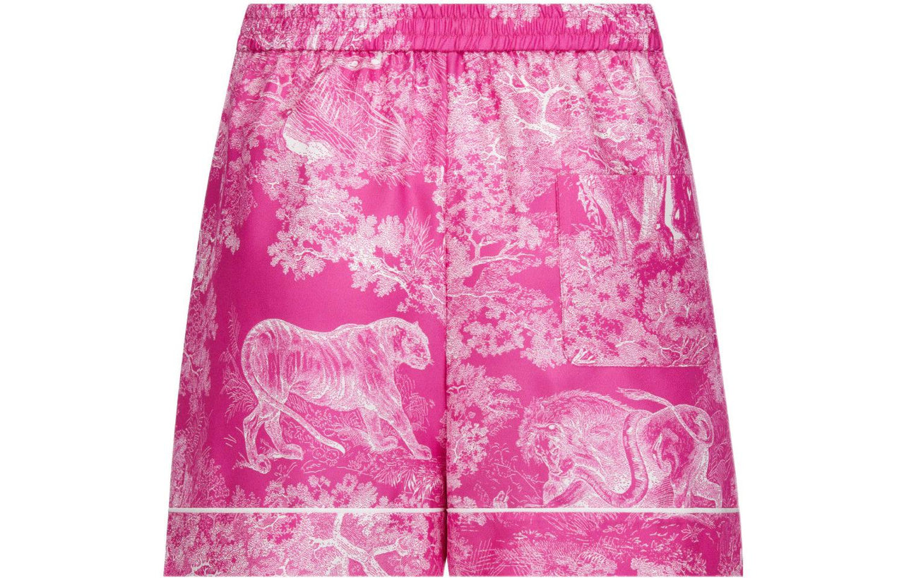 DIOR Quarterly New Products Casual Shorts Women's Bright Pink
