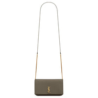 SAINT LAURENT CASSANDRE Calfskin Crossbody Bag Shoulder Bag Women's Light Musk