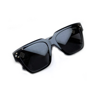 DIOR Plate Frame Rectangular Sunglasses Men's Black
