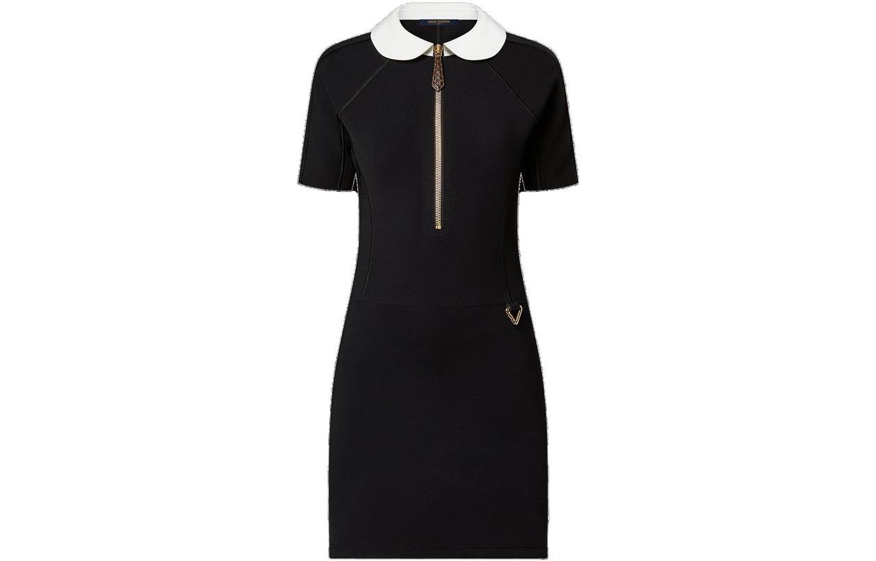 LOUIS VUITTON SS23 Short Sleeved Dress Women's Black