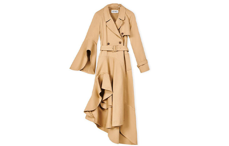 LOEWE Trench Coats Women's Beige