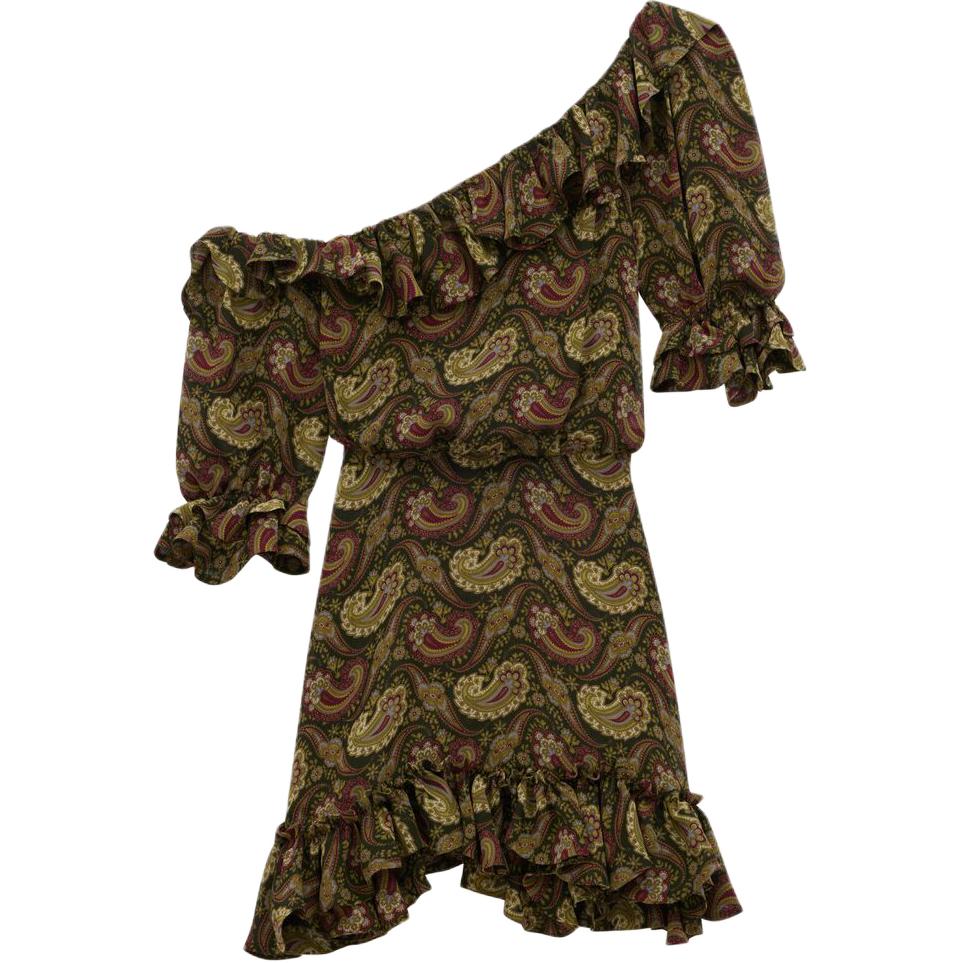SAINT LAURENT Paisley print Mini Dress