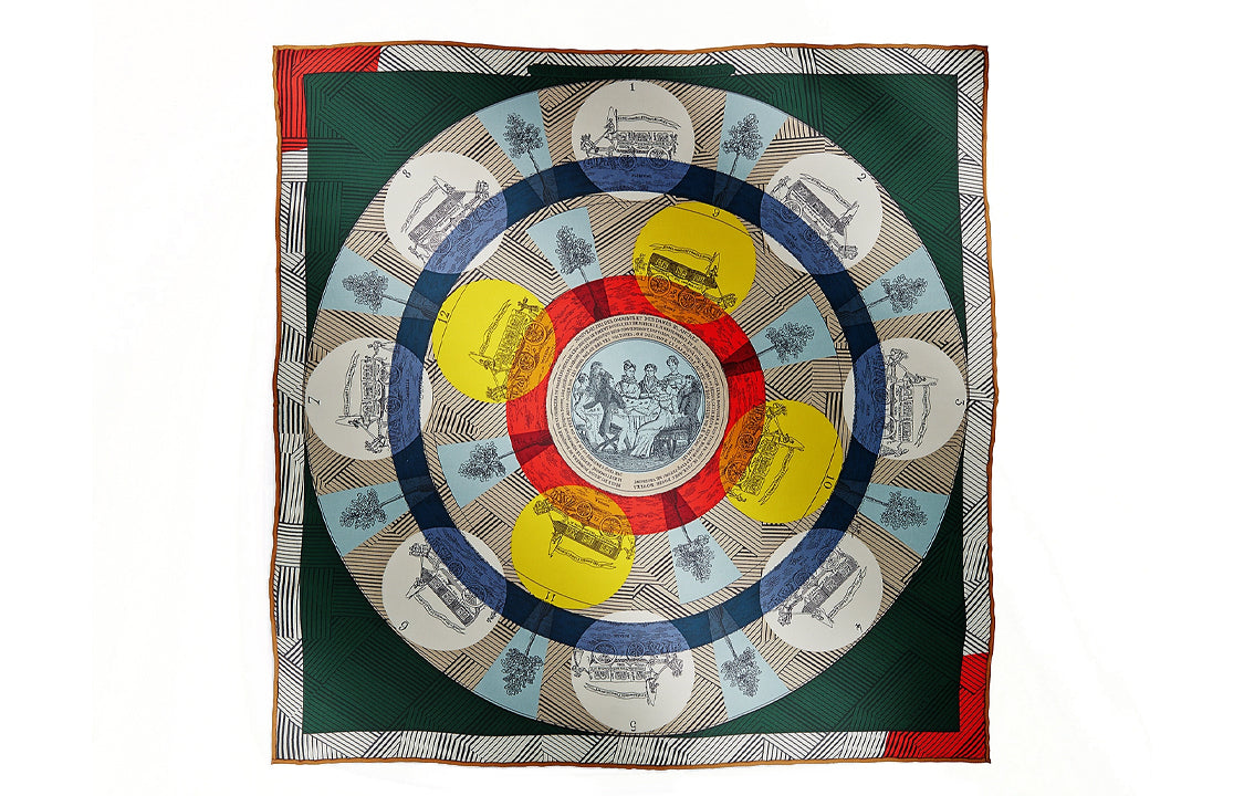 HERMES Silk Scarves Unisex Multicolor