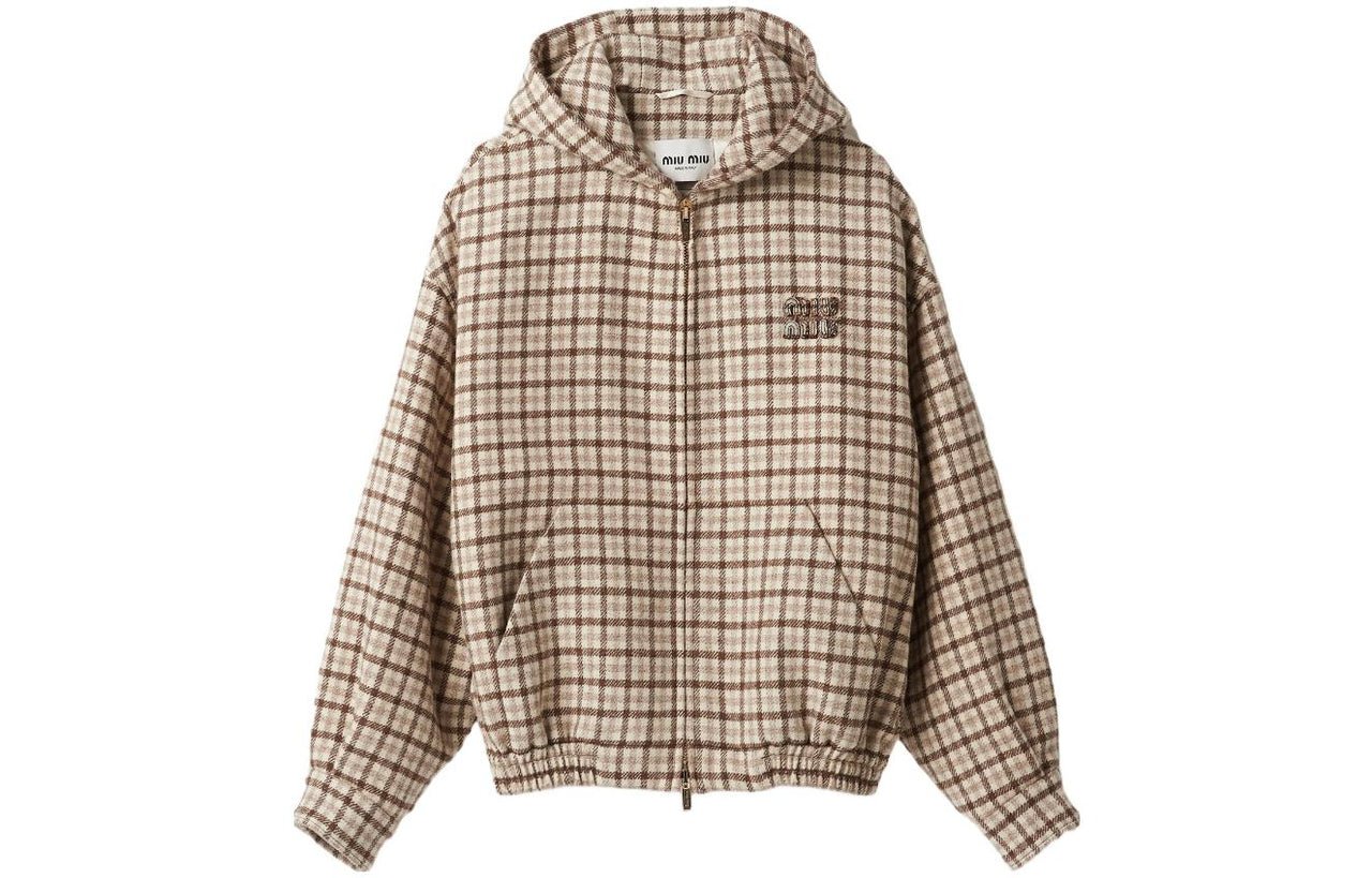 MIU MIU FW23 Jackets Coats Women's Cocoa Brown