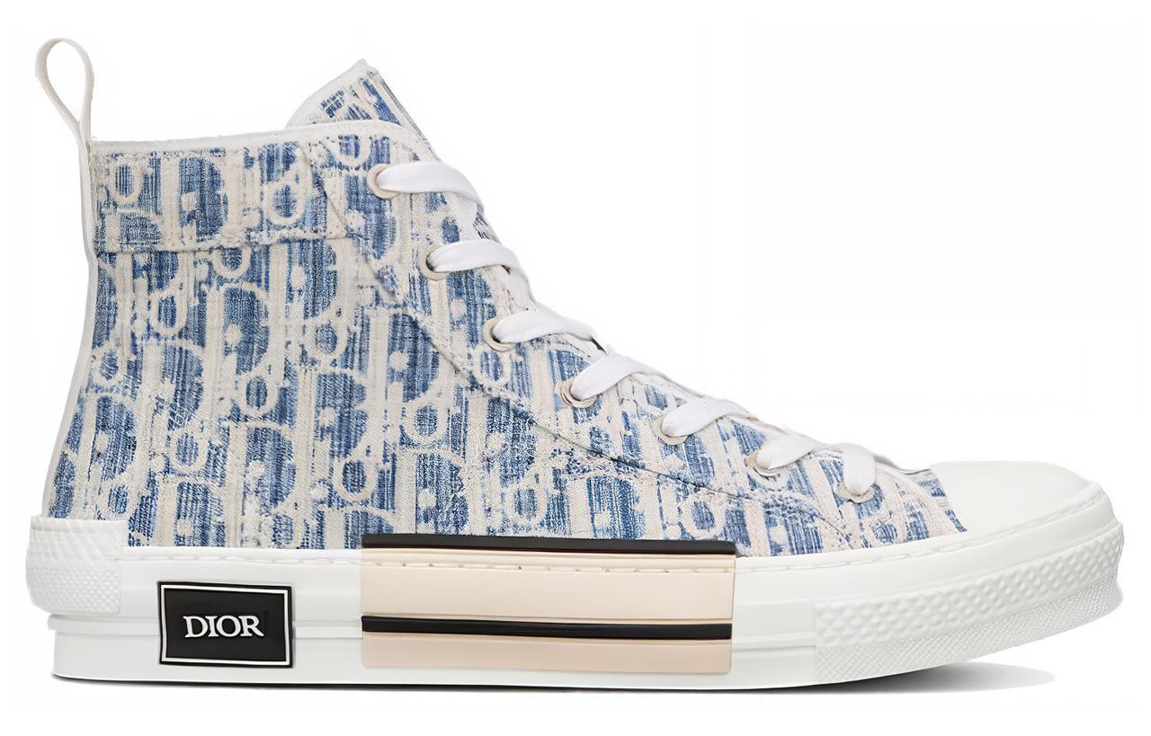 DIOR B23 High Blue Oblique Kasuri Jacquard