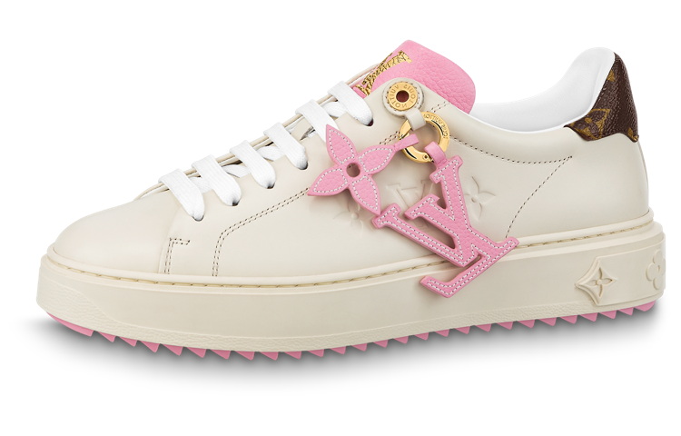 LOUIS VUITTON Time Out Sneakers 'Beige Pink' Women's