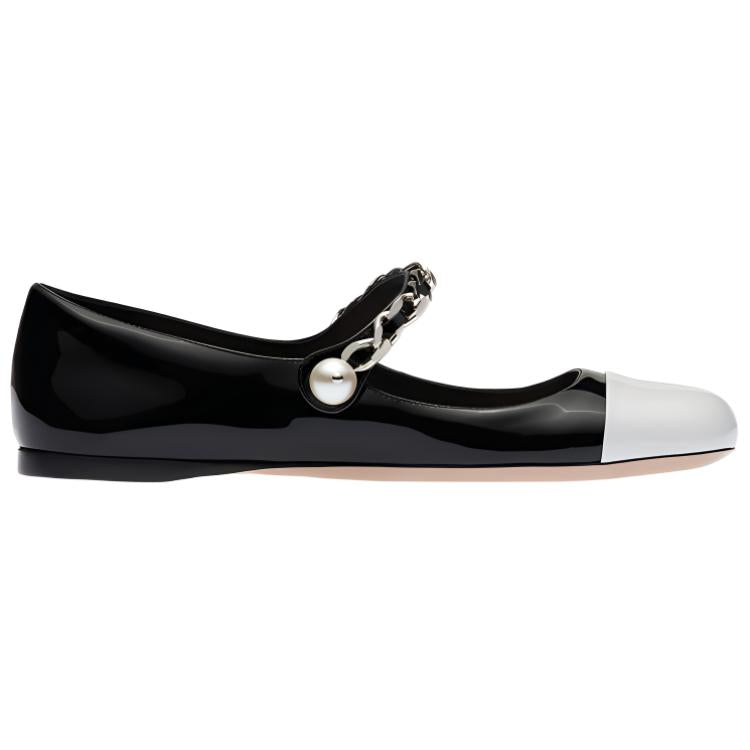 MIU MIU Casual Single Shoes Women's Black White