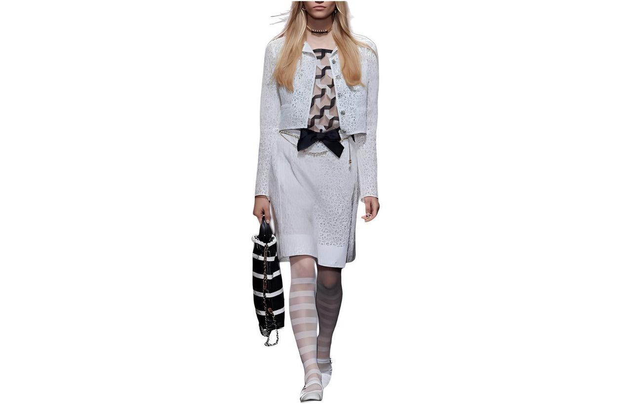 CHANEL 24 New Spring And Summer Arrivals Casual Short Skirts Women's White