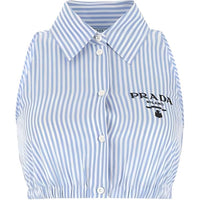 PRADA SS22 Crop Top Women's Blue
