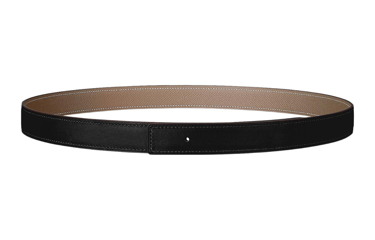 HERMES Leather Belts Women's Black