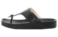 LOEWE Logo-plaque Leather Flip Flops