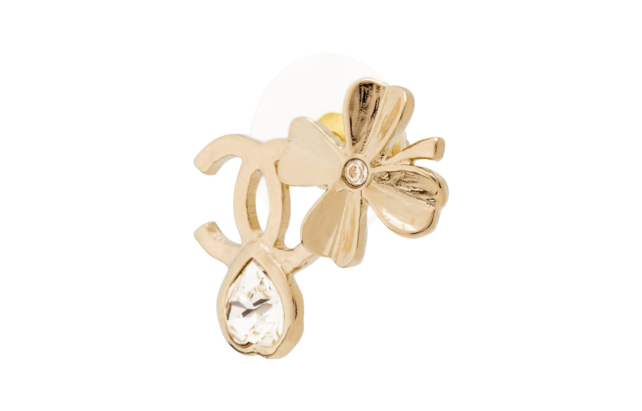 CHANEL Earrings Women's Gold