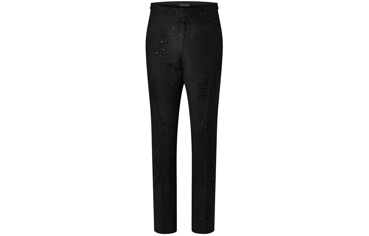 LOUIS VUITTON Monogram Wool Evening Pants