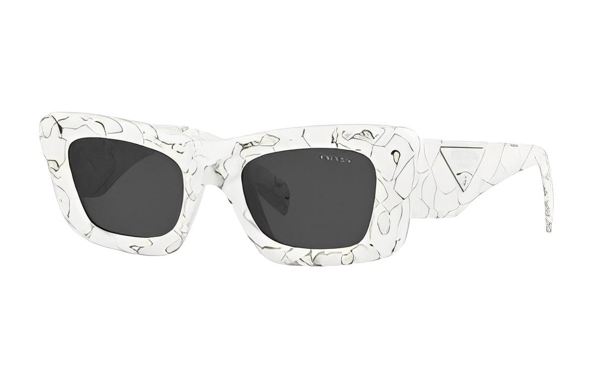 PRADA Eyewear Marble print Rectangular frame Sunglasses