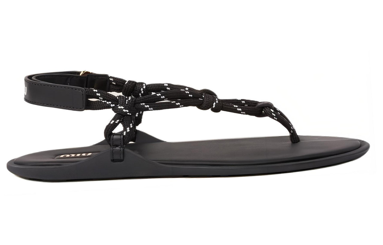 MIU MIU Strap Sandals Women's Black