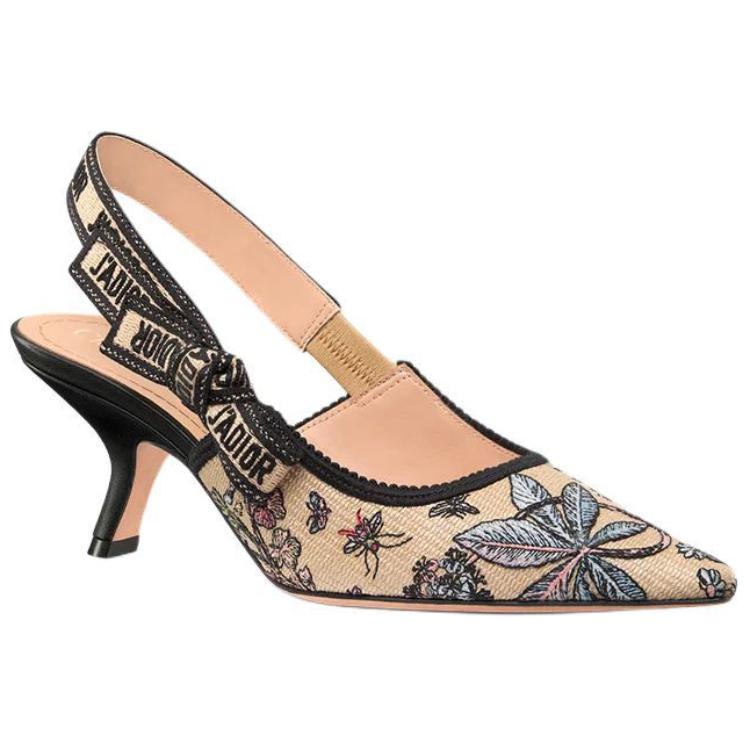 DIOR J'Adior Irregular Heel High Heels 6.5cm Women's Beige